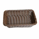 Dark brown simple fashion hand-woven storage basket rattan food fruit baske