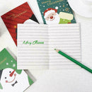 20Pcs/set Lovely Christmas Notebook Cartoon Notepad Pocket Notebook for Kid H7P0