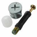 10 Sets Furniture Side Connecting 15 x 12mm Cam Fitting Dowel Pre-inserted