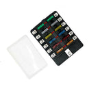 12 Way Blade Fuse Box Holder with Indicator Kit for Car Boat Truck 32V