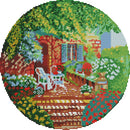 Green Garden Cross Stitch Kits Handmade 11CT Stamped Decor Needlework Craft