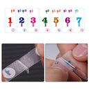 1Pc Transparent No Glue Stickers Removable Piano and Keyboard Stickers For 61 Bj