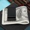 Portable Stainless Steel Fourfold Money Clip Unisex ID Cards Holder(Black)