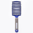 Hair Scalp Massage Comb Anti-Static Straight Curly Hair Styling Brush(Blue A