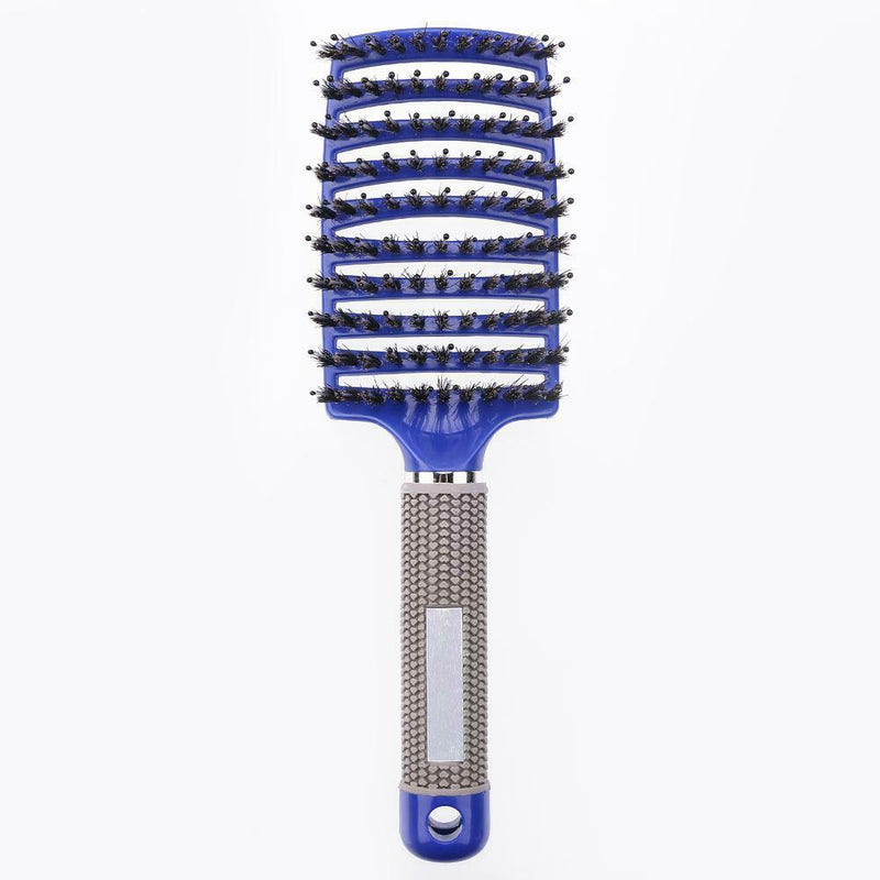 Hair Scalp Massage Comb Anti-Static Straight Curly Hair Styling Brush(Blue A