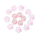 2Pcs Pink Red Sakura Cherry Blossom Flowers Paperclips Planners Paper Clips BX