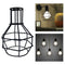 Wire Frame Pendant Light Loft Ceiling Lamp Shade Home Decor Lamp Covers Home Bar