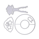 5pcs Girl Summer Time Cutting Dies Scrapbook Embossing DIY Craft Album Card