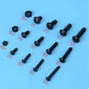 440pcs M3 M4 M5 Alloy Steel Hex Socket Button Head Cap Bolts Screws Nuts Se