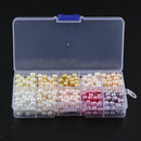 500Pcs Baking Painted Glass Loose Beads For Bracelet