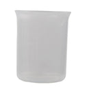 Clear White Plastic 100mL Measuring Cup Beaker for Lab Kitchen