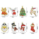 8pcs/set Full Drill 5D Diamond Painting Keychain Art Craft Pendant Key Rings