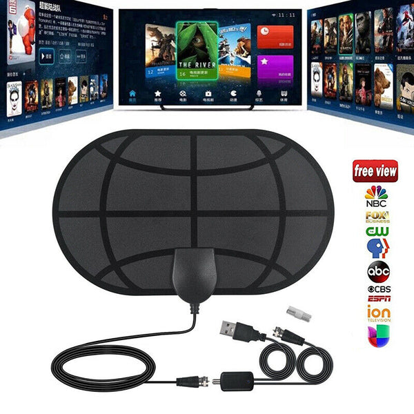 Indoor Television 980 Miles Signal Amplifier FREE HD TV Program Antenna for Life