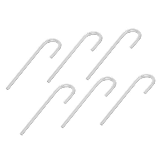 6pcs Mini Acrylic Pipe U Shaped Tube For Aquarium Diffusion System Curvature