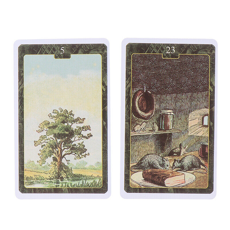 36Pcs/box Lenormand Oracle Cards English Version Board Game Tarot Deck CardS Ew