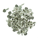 200 Pieces Heart Adhesive Shaped Pendant Clasps For DIY Neck Chain