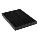 Velvet 65 Rings 7 line Slot Box Display Storage Case Tray Holder Black