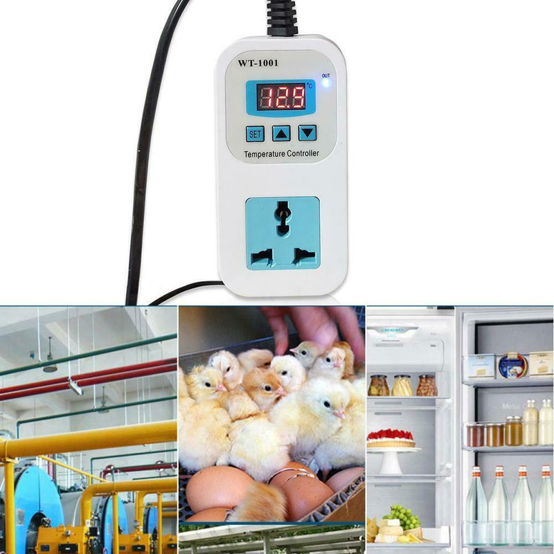 Digital Thermostat Regulator Temperature Controller Socket Outlet (US Plug) A