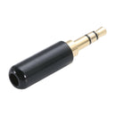 3x 3 Pole 3.5mm Male Repair Jack Plug Stereo Audio Headphone Soldering Connector