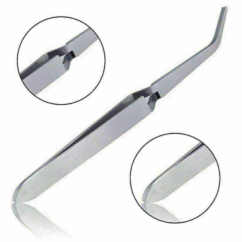 Stainless Steel Nail Pincher Pinching Pinch Clamp Tool Art-Tweezers M2G7 T5 M1O8