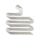 4 Pack Multi Pants Hangers Rack for Closet Organization,Stainless Steel S-s U3S3