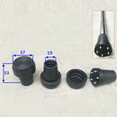 Metal Foot Pads Removable 4-Prong Replacement Crutches Assesories for Winter