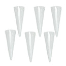 6Pcs Glass Air Hydroponic Planter Holder Conical Plant Terrarium Home Decors