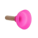 5 Pcs Wooden Stick Random Color Silicone Suction Cup Plunger Stand for MP4  G9W5