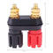 1pc Amplifier Speaker Banana Plug w/ Red+ Black Couple Terminals Connector #gib
