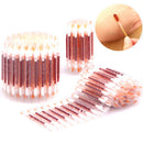 100PC Disposable Medical Iodine Cotton Stick Swab Disinfected Emergency Too-MO
