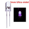 100Pcs/Lot 5Mm Round Purple Uv Led Diode Super Bright Water Clear Led Light T1T9