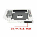 Hard Drive Caddy Tray 9.5mm Universal SATA 2nd HDD HD SSD Enclosure Hard Dr