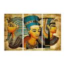 Modern Canvas Wall Art of King of Egypt for your Living Room-3 Panel Size L