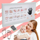 Cute Baby Photo Frame Diy Handprint 12 Months Photo Frame Baby Boy Girl One