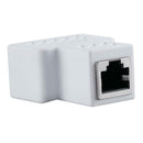 RJ45 Splitter Adapter 1 to 2 Ethernet Socket For PCB Board Welding(White)