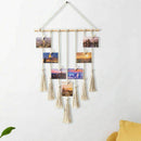 Hanging Photo Display Macrame Wall Hanging Pictures Organizer Home Decor, w G9R1