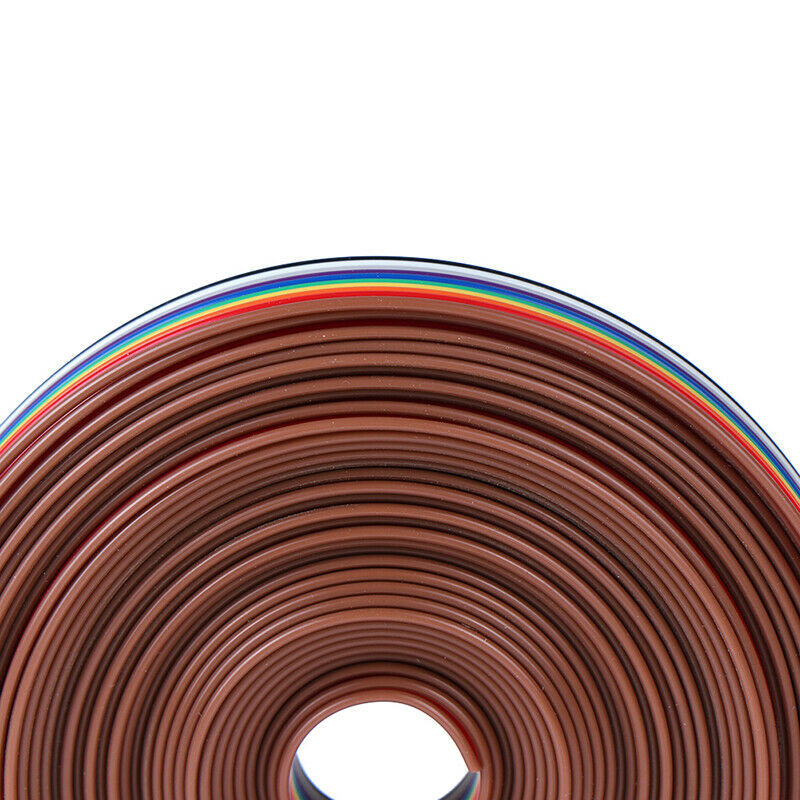 5 meters/lot Ribbon Cable 10 WAY Flat Cable Color Rainbow Ribbon Cable W n Bj