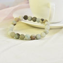 Boho Amazonite Beaded Bracelet Men Women Yoga Mala Beads Meditation Jewelry 8mm