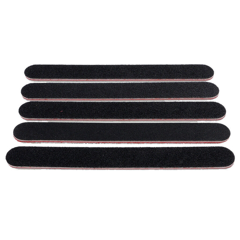5Pcs Pro Double Sided Manicure Nail File Emery Board Sanding Tool 17.9cmx2cm