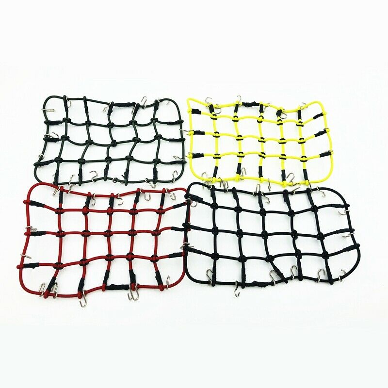Elastic Luggage Net For 1/10 Traxxas Trx-4 Rc Car Rock Crawler Parts(Black 1P4X2