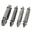4x Universal Broken Bolt Metal Remover Screw Extractor Easy Out Drill Bits Stud