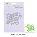 Art Word Metal Embossing Cutting Dies Stencils DIY Scrapbooking Craft Decor A