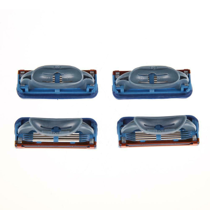 4pcs/lot Men Face 5-Layer Sharp Hair Beard Shaving Blades for Razor