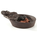 Double Fish Ceramic Backflow Incense Burner Cones Fragrant Smog Home Decor