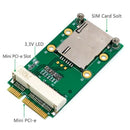 Mini PCI-E Express To PCI-E Adapter with SIM Card Slot for 3G/4G WWAN LTE G