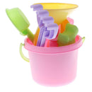 Pack of 6pcs Soft Plastic Bucket Shovel Rake Set Kids Outdoor Sand Pit Toys