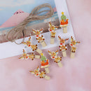 10Pcs Christmas Tree Elk  Wooden Clip Photo Paper Postcard Craft DIY Clips ME