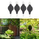 4x Plant Hanging Hooks Retractable Plant Pulley