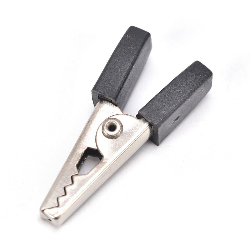 10x Alligator Clip Terminal Test Electrical Battery Crocodile Clamp Red Black JR