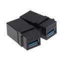 5x USB 3.0 A Female/F Snap-in Coupler Jack Insert for Keystone Wall Plate